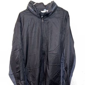 Port Authority Ladies Core Colorblock Wind Jacket - Black/Grey 4XL NWOT